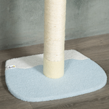 260cm Adjustable Floor-to-Ceiling Cat Tree with Jute Scratching Post and Plush Perches – Tall Cat Tower, Yellow