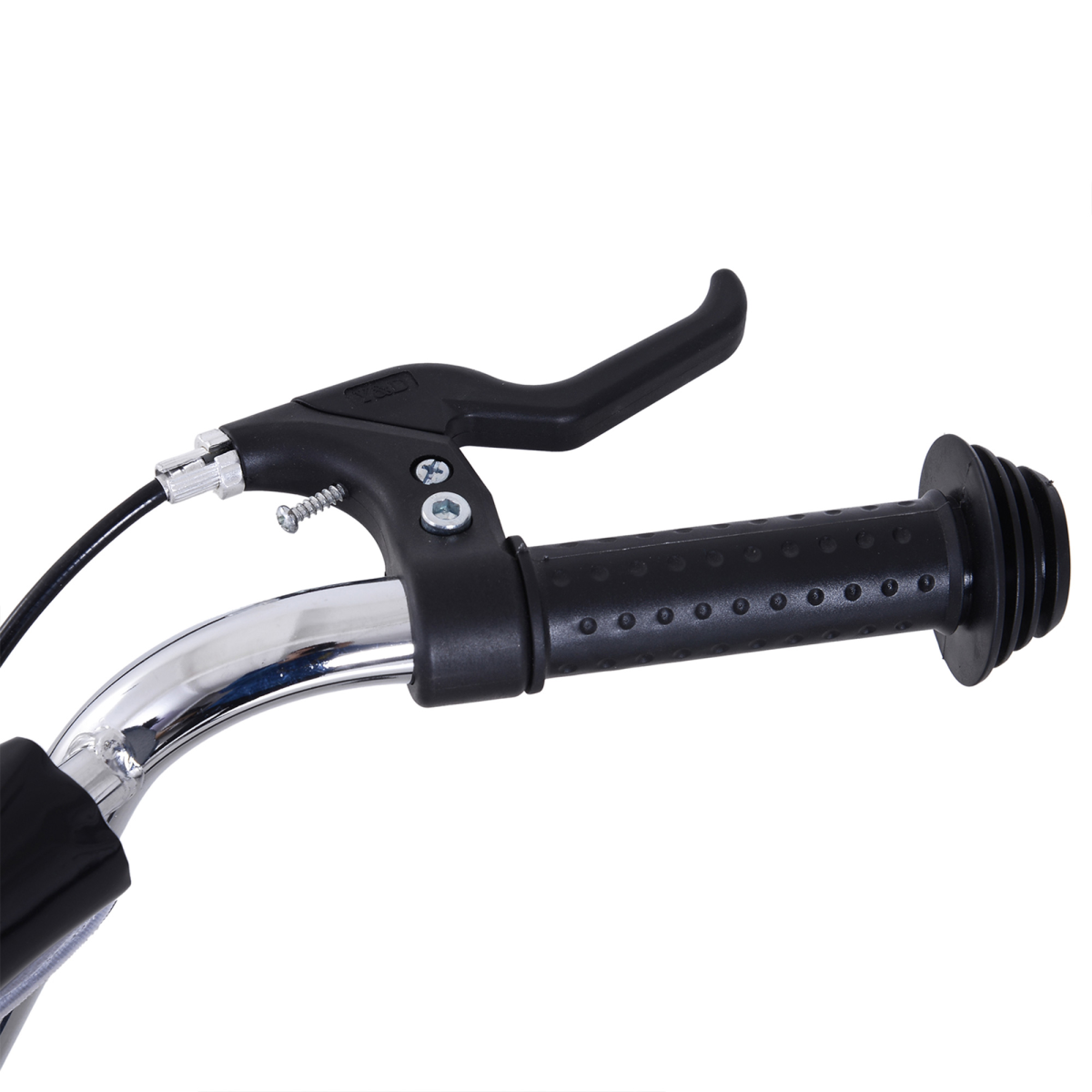 HOMCOM Teen Scooter with Adjustable Height, Dual Brakes, Big Rubber Wheels & Kickstand – Ages 5+