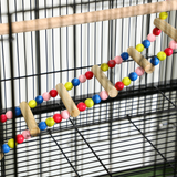 PawHut Bird Cage with Stand, Wheels, Toys & Swing – Steel Cage for Budgies, Finches, Canaries & Parakeets