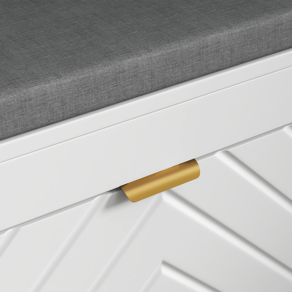 HOMCOM Shoe Bench with 2 Flip Drawers & Padded Cushion – 8 Pairs Hallway Seating & Storage, White