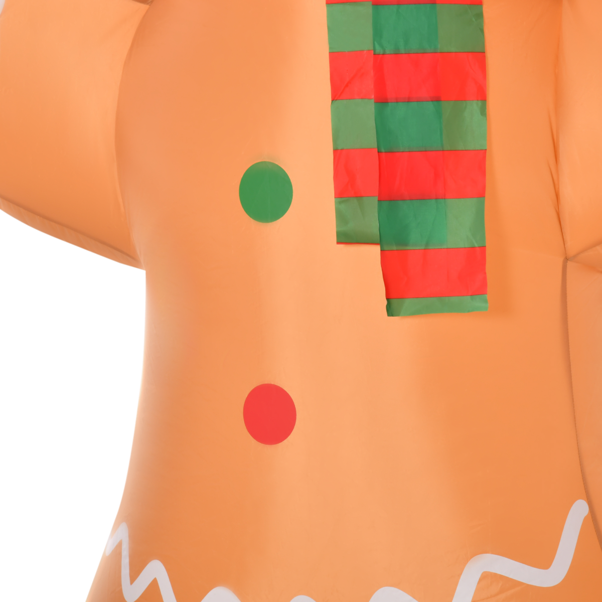 HOMCOM 8ft Inflatable Christmas Gingerbread Man with Internal Lights – Indoor Outdoor Festive Yard Decoration