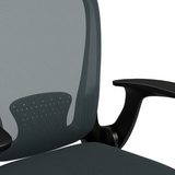 Vinsetto Mesh Office Chair with Flip-Up Arms & Tilt Function – Charcoal Grey