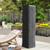 Outsunny Heavy Duty Pyramid Gas Patio Heater Cover with Zip, UPF 30+ Oxford Fabric – Weatherproof, Black