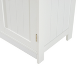 HOMCOM Under-Sink Bathroom Vanity Cabinet with Two Shelves – Pedestal Sink Storage, Wooden