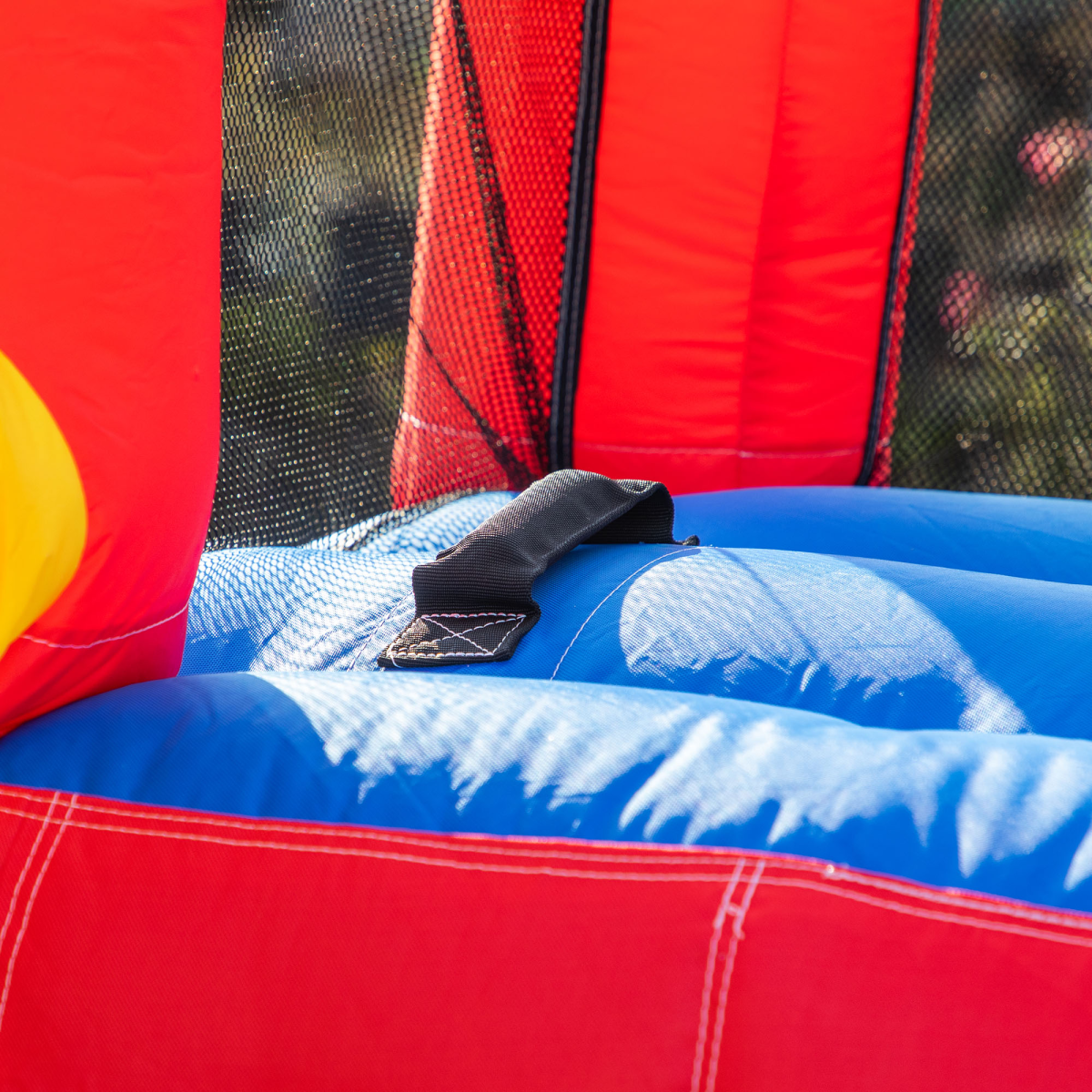 Kids Inflatable Bouncy Castle with Slide, Pool, Trampoline, Climbing Wall & Blower – Outdoor Play, Ages 3-8