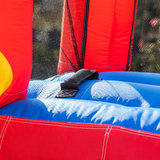 Kids Inflatable Bouncy Castle with Slide, Pool, Trampoline, Climbing Wall & Blower – Outdoor Play, Ages 3-8