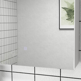 kleankin Wall Mounted Bathroom Mirror Cabinet with LED Light & USB Port – Adjustable Shelves