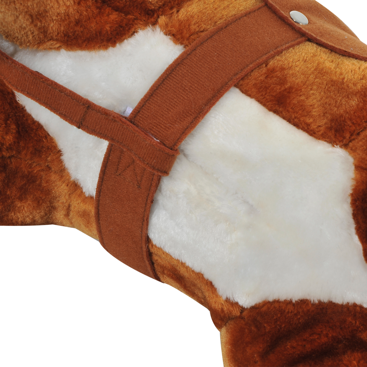 HOMCOM Rocking Horse Ride-On with Sounds, Plush Body and Rolling Wheels – Kids Toy for Ages 3+