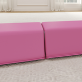 SPORTNOW 7.7FT Folding Gymnastics Balance Beam with EVA Foam Core and Anti-Slip Base – Training Beam, Pink