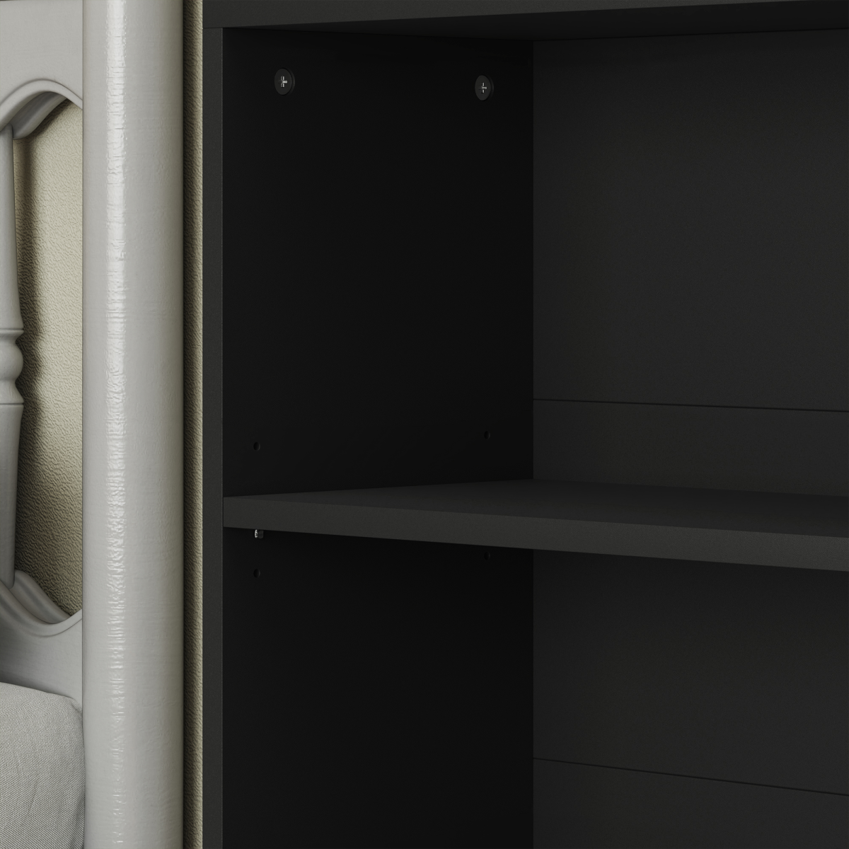 HOMCOM 6 Tier Bookshelf with 4 Adjustable Shelves and Anti-Tip Straps – Freestanding Bookcase, Black