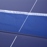 HOMCOM Foldable Table Tennis Table with Net, Steel Frame – Indoor Ping Pong Table, Blue