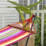 Outsunny Foldable 2-in-1 Hammock Stand for Hammock Nets and Chairs – Steel Frame with Carry Bag, Black