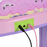 HOMCOM Kids 32-Key Electronic Keyboard with Microphone & Stool – Mini Organ Piano Toy for Ages 3-6