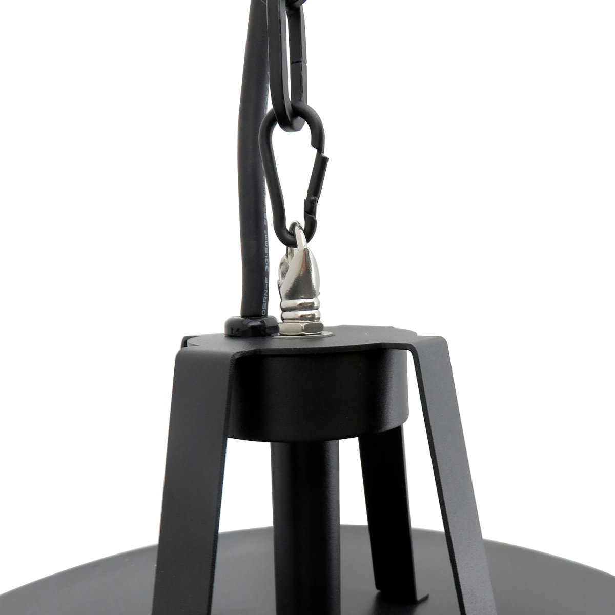HOMCOM Hanging Halogen Infrared Patio Heater, 1000W/2500W with Chains – Gazebo & Pergola Heater, Black