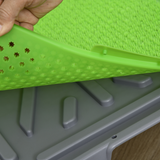 PawHut Dog Toilet with 2 Artificial Grass Pads – Indoor and Outdoor Potty Training Tray, 67 x 41cm, Green