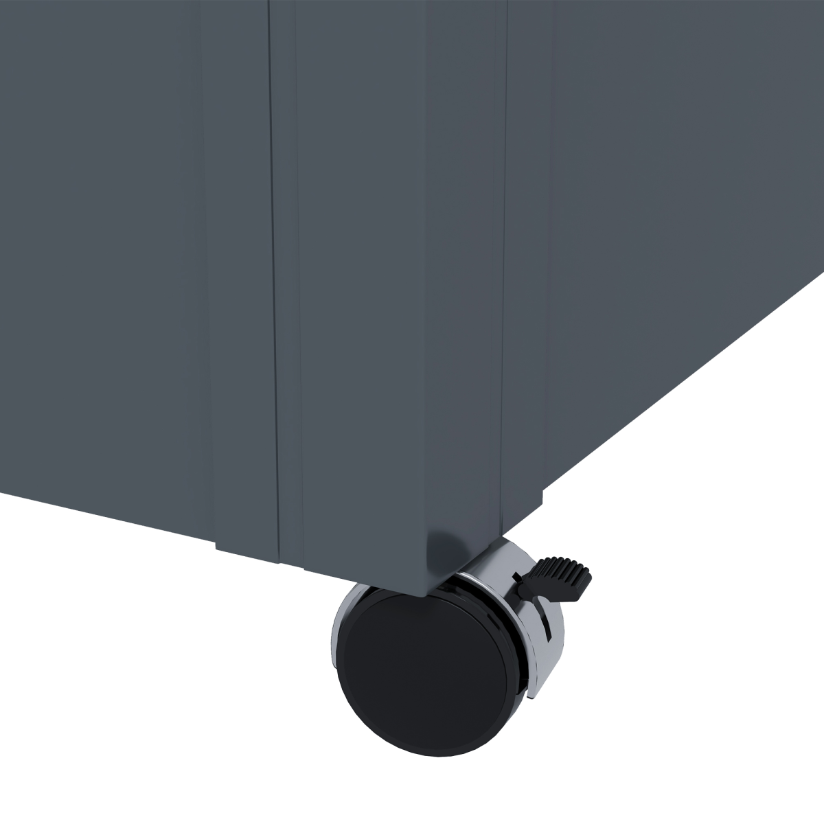 Outsunny 331L Outdoor Storage Box with Wheels, Lockable Lid & Galvanised Steel Frame – Garden Storage
