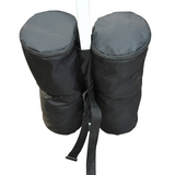 Outsunny Gazebo Sand Bag Weights, Set of 4 Leg Weights with Velcro Attachment – Holds 15kg Each, Black