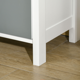 HOMCOM 5-Drawer Chest of Drawers with Bronze-Tone Metal Handles – Bedroom and Hallway Storage