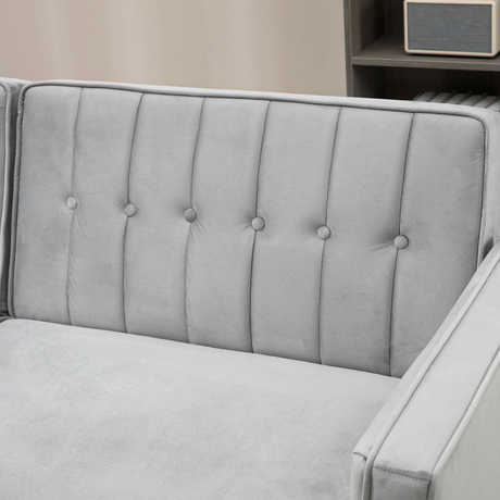 HOMCOM sofa bed felt floor pad detail