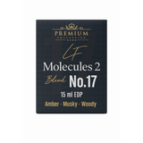 Livfragrance Blend No.17 Molecules 2 Eau de Parfum Oil-Based Clean Ambroxan & Musk Travel Fragrance 15ml – Musky, Amber & Oriental Fragrance, Unisex