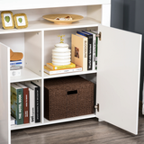 HOMCOM High Gloss LED Sideboard Cabinet with RGB Lighting – Modern Living Room Storage, White