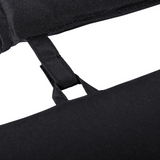 Outsunny Sun Lounger Cushion with Head Pillow and Side Ties – Indoor & Outdoor Reclining Relaxer Pad, Black