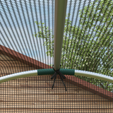 Outsunny Fruit Cage Plant Protection Tent with Zipped Door and Tear-Resistant Mesh, 1.2 x 1.2 x 1.9m, Black