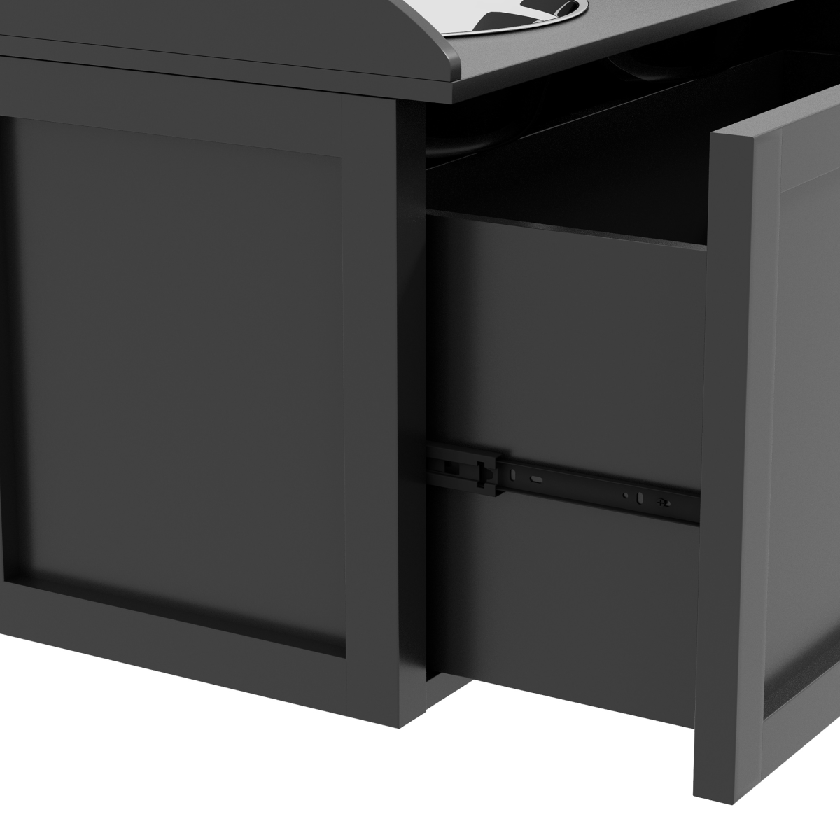 PawHut Stainless Steel Raised Dog Bowl Stand with 21L Storage Drawer – Feeding Station for Large Dogs, Black