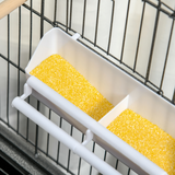 Bird Cage Aviary for Budgies and Canaries with Rolling Stand and Slide-Out Tray – Perches and Food Cups, Grey