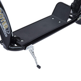 HOMCOM Push Scooter with 12" EVA Tyres, Adjustable Height & Rear Brake – Stunt Kick Scooter for Kids, Black