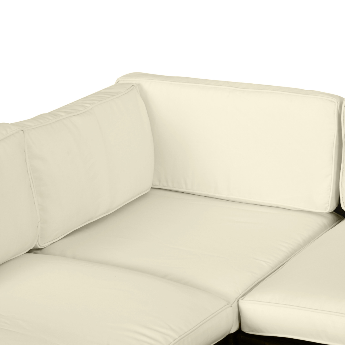 Outsunny Replacement Cushion Covers for Outdoor Rattan Furniture – Zip Fastening Polyester, Beige