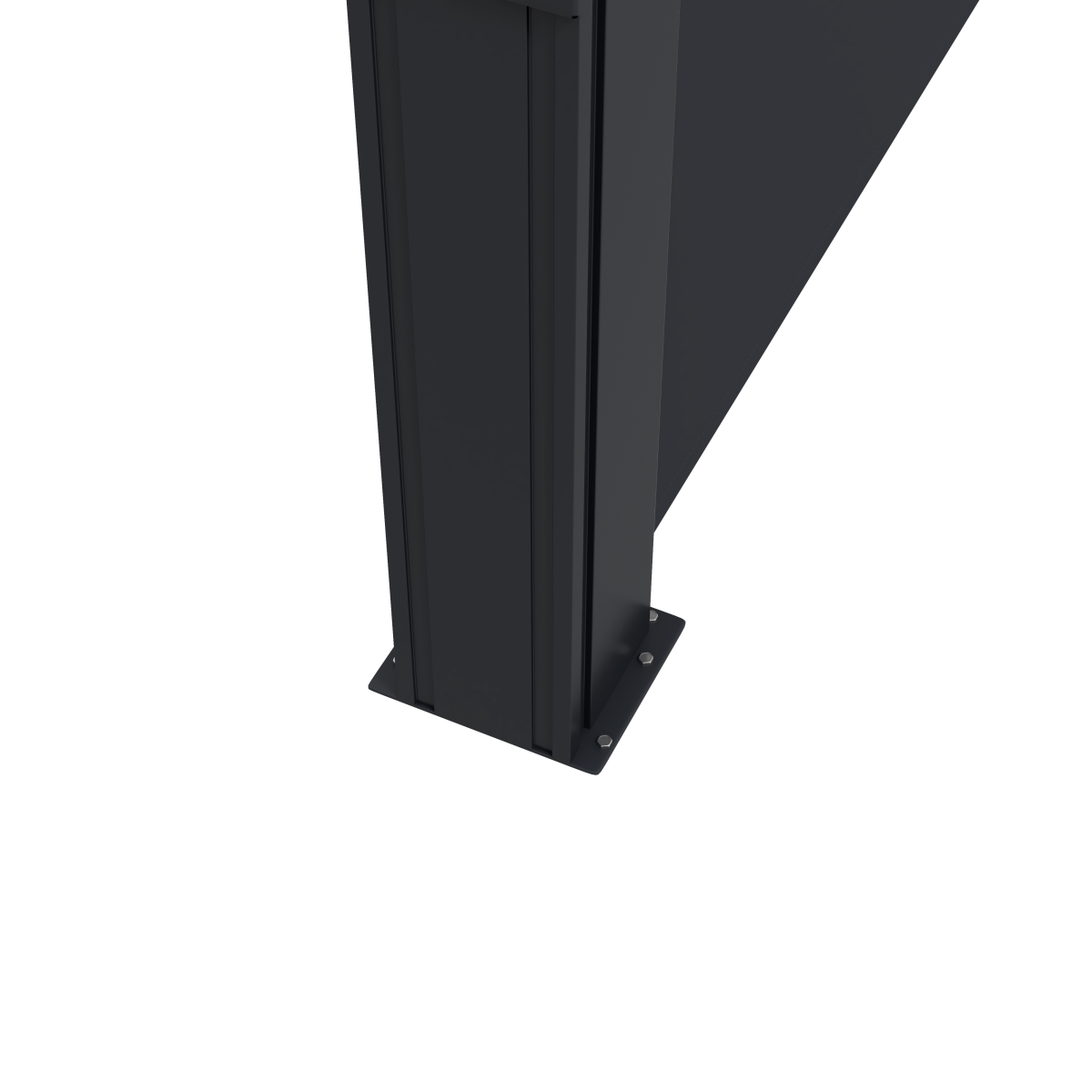 Outsunny Retractable Side Awning Privacy Screen with UV30+ Canopy – 400 x 160cm Patio Wind & Sun Shade, Black