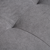 HOMCOM Grey Loveseat Sofa fabric texture close-up