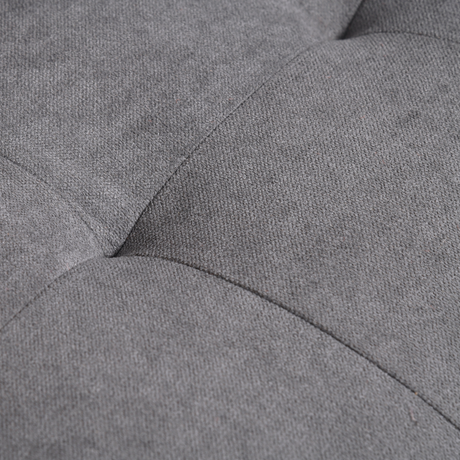 HOMCOM Grey Loveseat Sofa fabric texture close-up