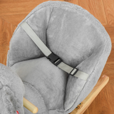 HOMCOM Plush Ride-On Rocking Koala with Sounds & Gloved Doll – Toddler Rocker with Seatbelt, 18-36 Months