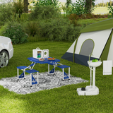 Outsunny Portable Camping Sink with 17L Tank, Foot Pump, Towel Holder & Soap Dispenser – Outdoor Hand Wash Station