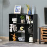 9 Cube Storage Cabinet Bookcase – Bookshelf Organiser for Home, Office or Study, Black