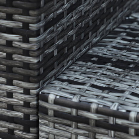 Outsunny rattan sofa matching with 2-seater and armchair