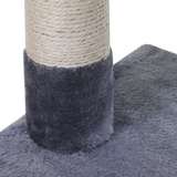 Pawhut 70cm Cat Tree with Sisal Scratching Posts, Hammock and Hanging Ball – Two-Tier Kitten Activity Centre