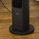 HOMCOM Oscillating Tower Fan with Remote Control & 4-Hour Timer – Slim Cooling for Home or Office