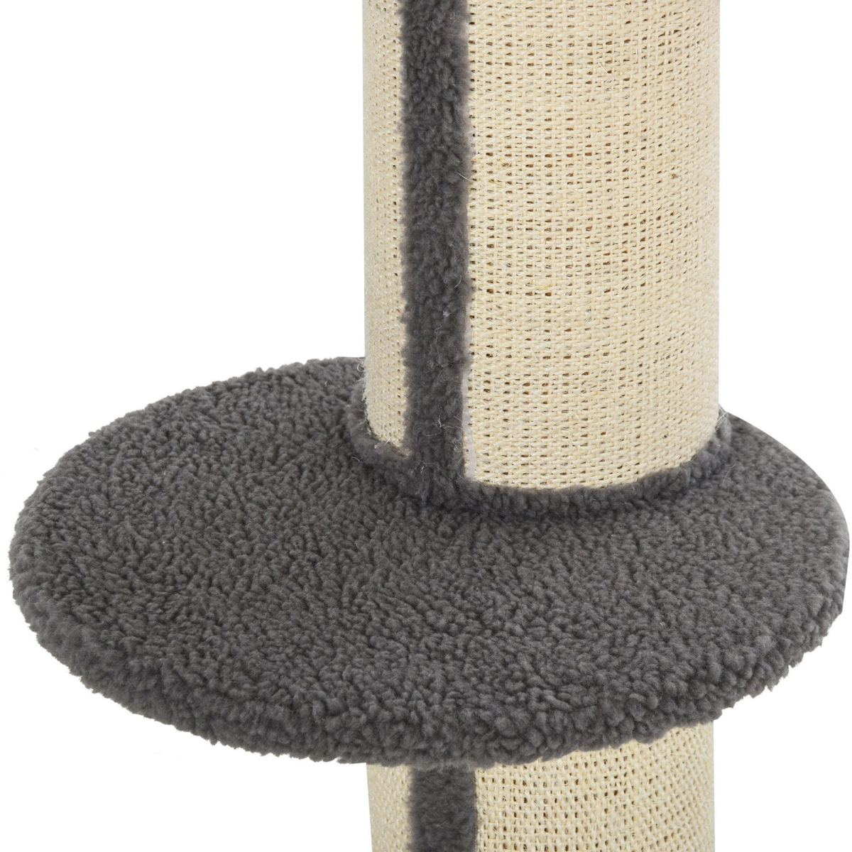 PAWHUT 91cm Cat Tree with Sisal Scratching Post and Plush Top Perch – Kitten Activity Tower, Lamb Cashmere Style