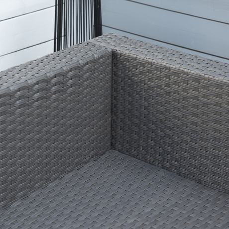 Outsunny rattan set cushion covers detail