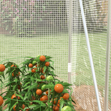 Outsunny 3 x 2 x 2m Polytunnel Greenhouse with Hinged Door, UV-Protective PE Cover & Galvanised Steel Frame