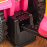 HOMCOM Kids Sliding Ride-On Car with Horn and Under-Seat Storage – No Power, Indoor & Outdoor, Ages 12-36 Months, Pink