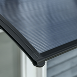 Outsunny Door Canopy Awning with Weather-Resistant Cover – Window Rain Shelter, 100 x 75cm