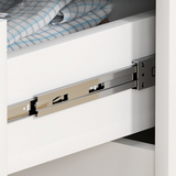 HOMCOM 4 Drawer Bedroom Chest of Drawers with Steel Runners, 60 x 40 x 85cm – White
