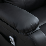 HOMCOM Electric Power Lift Recliner Chair with Vibration Massage & Side Pocket – Riser Armchair, Black