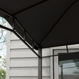 Outsunny 3x3m Patio Gazebo with Geodesic Design, Steel Frame & UV-Blocking Canopy – Garden Party Shelter, Grey