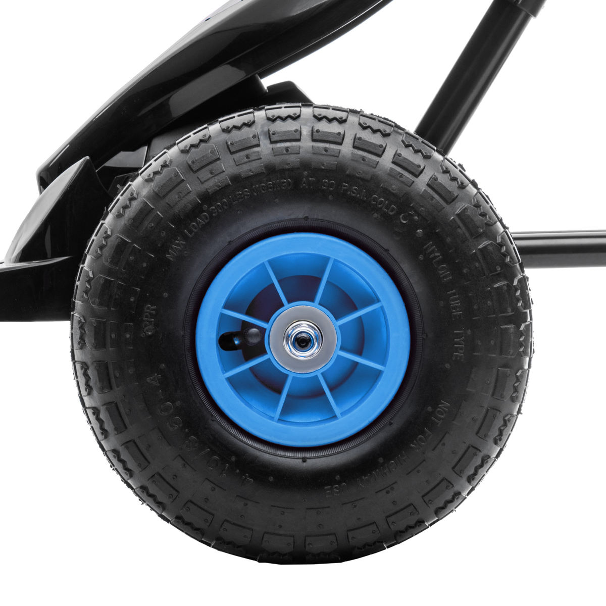HOMCOM Kids Pedal Go Kart with Adjustable Seat, Rubber Wheels & Handbrake – Ages 5-12, Blue