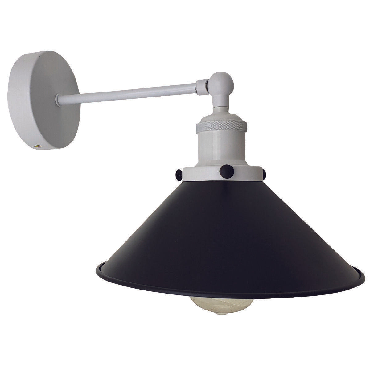 Adjustable Black & White Wall Sconce